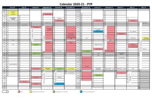 PYP Calendar 2020-21